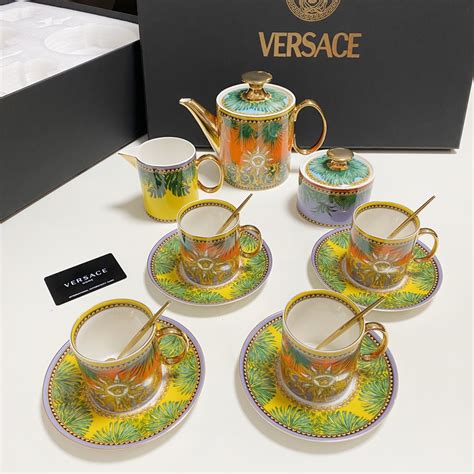 стаканы versace|Versace coffee sets.